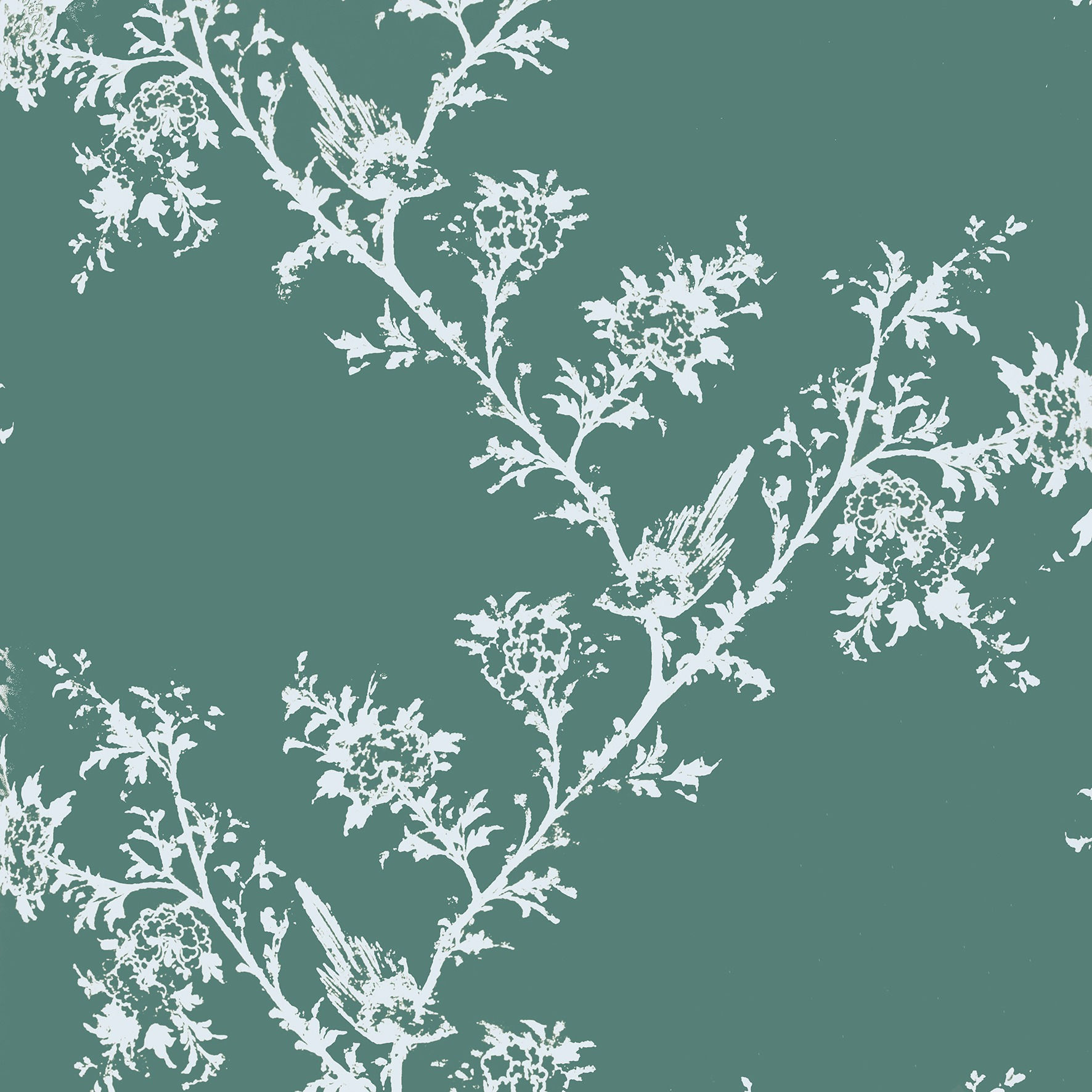 Victorian Tale Wallpaper in Jade