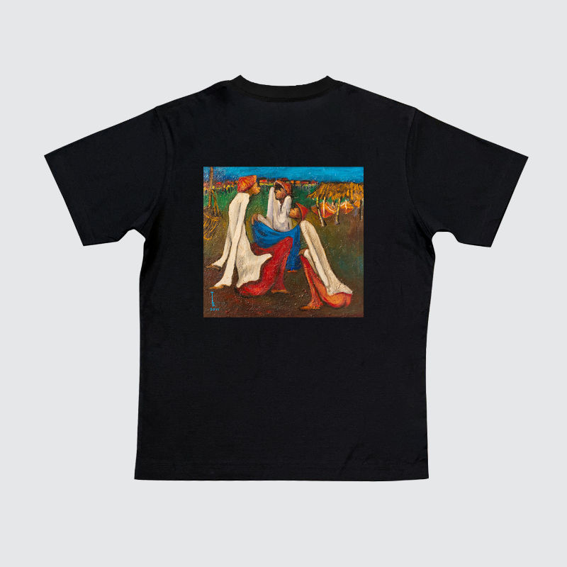 Thumbnail: featuring t-shirts printed with renowned Malaysian artist Tan Puay Tee’s signature elongated human figure paintings