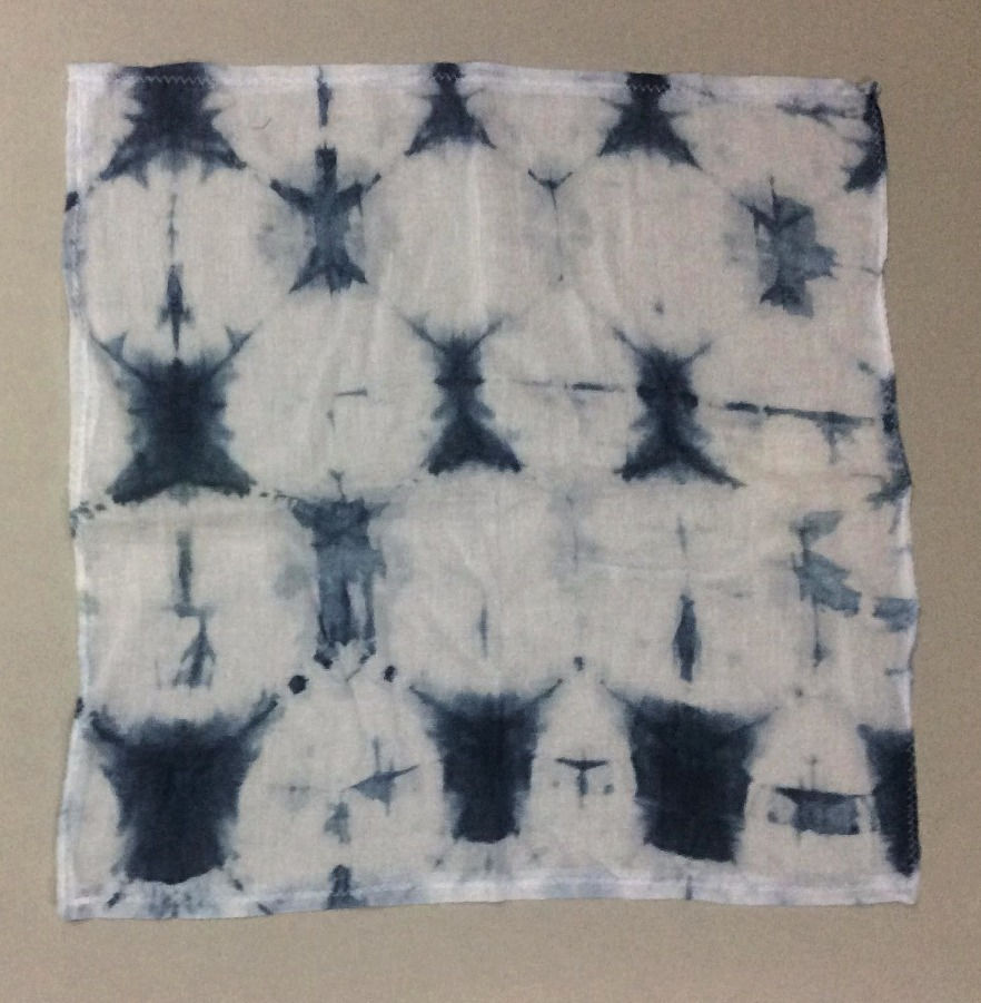 Thumbnail: 100% Cotton Shibori Muslin Squares x 3