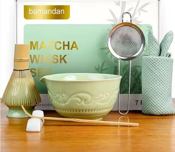 Chawan Matcha Bowl Set Green