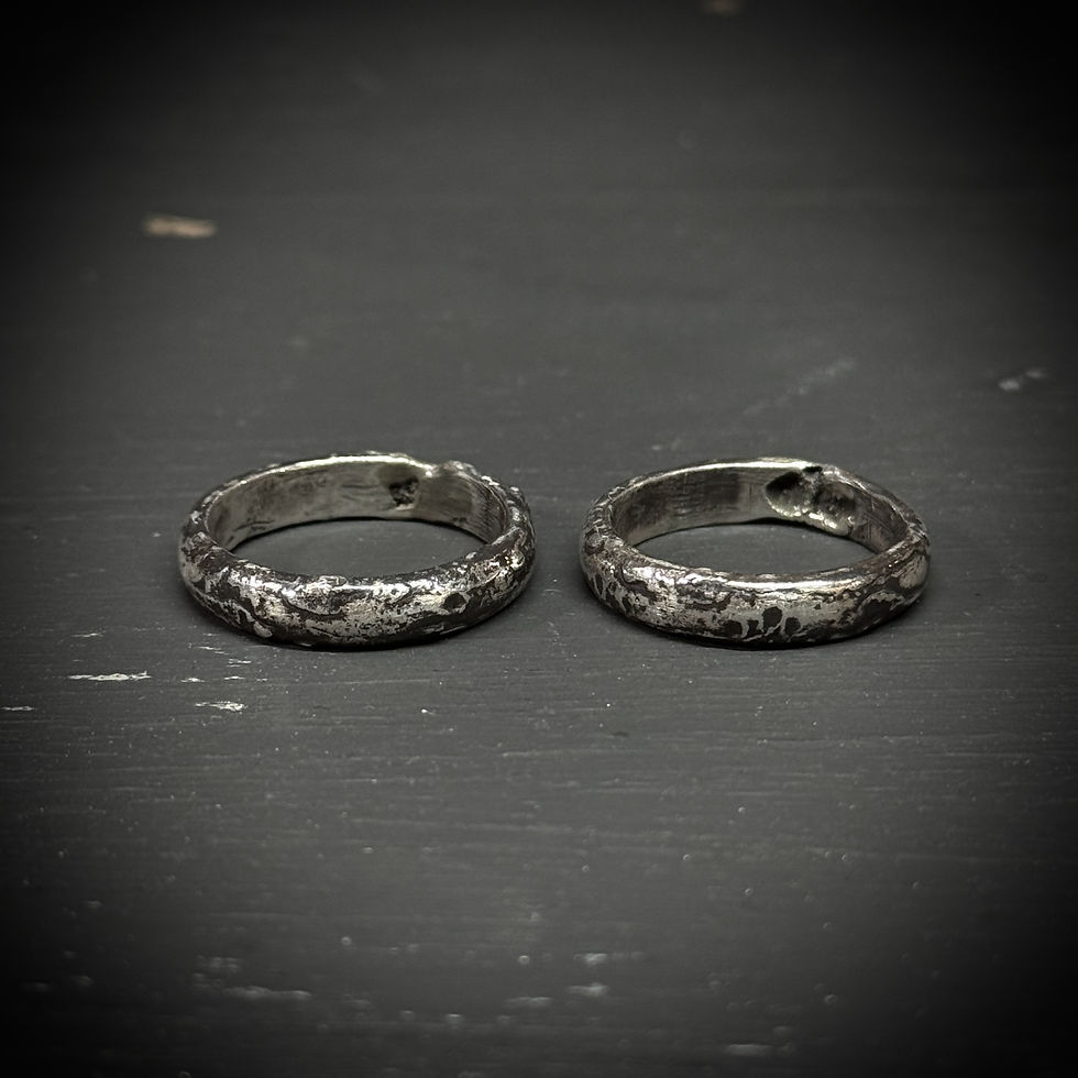 Thumbnail: Silver melting ring - single