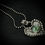 縮圖：Handmade silver heart shaped necklace with turquoise