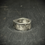 縮圖：Handmade hollow silver ring - net and cross pattern