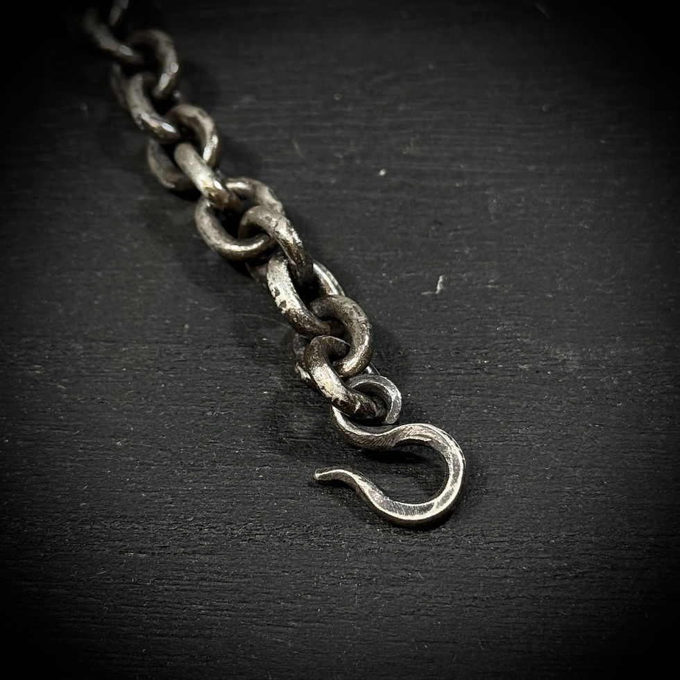 Thumbnail: Handmade silver bracelet - chain link 2.5mm