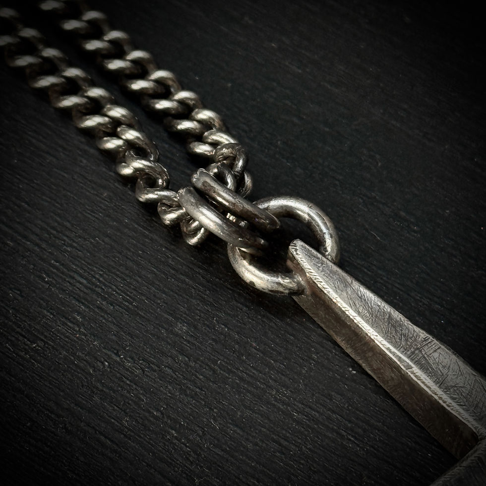 縮圖：Handmade silver hollow star necklace