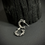 縮圖：Handmade silver hoops earrings 18mm - beads
