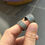 縮圖：Handmade silver ring with silver dust texture