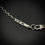 Thumbnail: 925 silver oval cable link chain necklace
