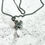 縮圖：Silver necklace with handmade hollow pendant - cross