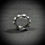 Thumbnail: Handmade rugged beads bold Vikings ring 7mm