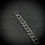 縮圖：Handmade silver bracelet - cuban with beads deco 12mm