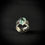 Thumbnail: Handmade silver turquoise ring