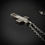 Thumbnail: Silver hollow cross pendant necklace