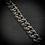 縮圖：Handmade silver bracelet - cuban with beads deco 12mm