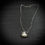 縮圖：Handmade silver hollow heart shape necklace with beads deco