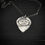Thumbnail: Handmade silver guitar pick pendant necklace