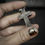 縮圖：Handmade silver hollow cross necklace
