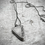 Thumbnail: Silver necklace with handmade hollow pendant - stay real