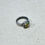 Thumbnail: Handmade double band silver ring with square agate