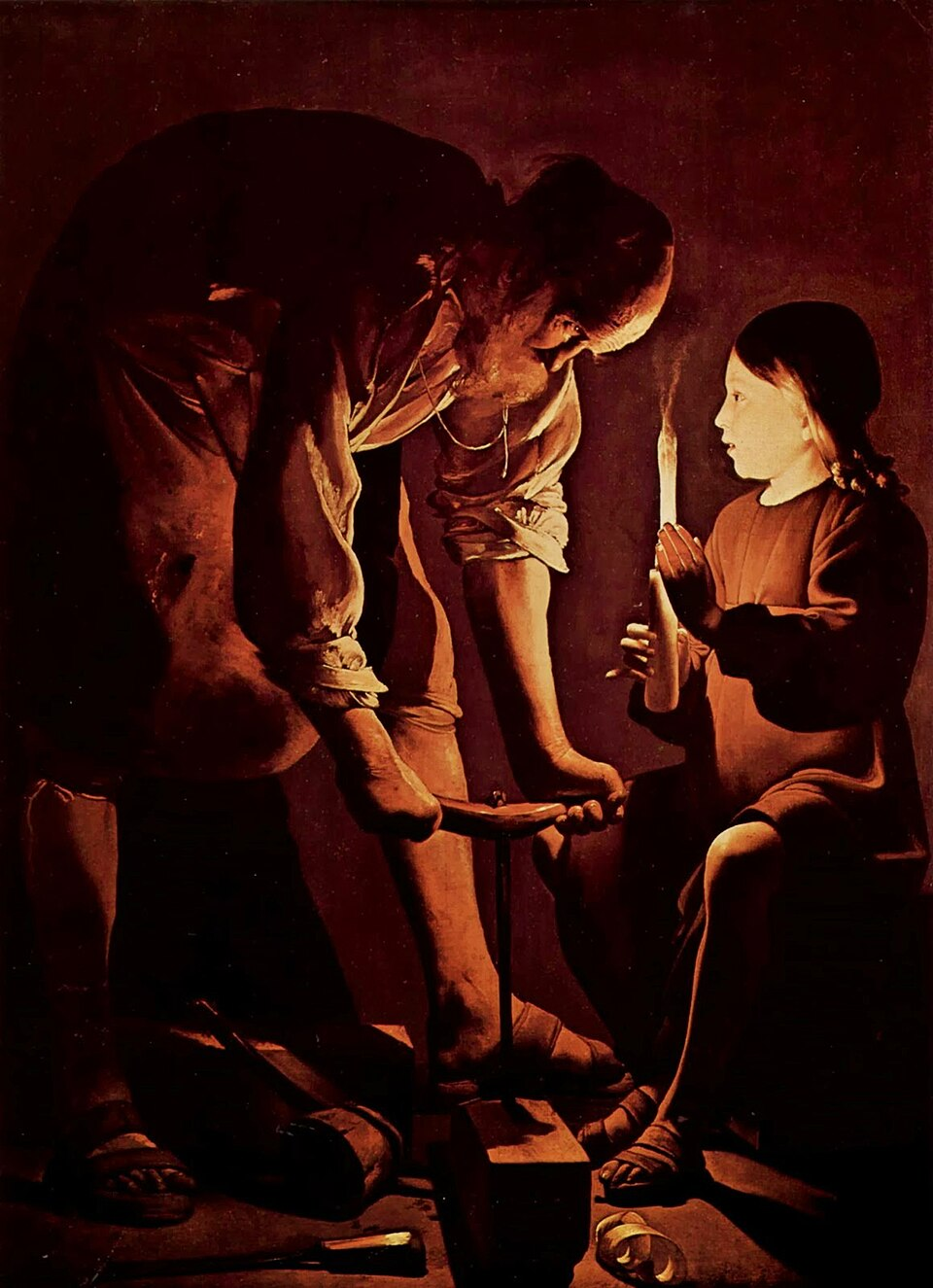 St Joseph the Carpenter by George de La Tour, Musee du Louvre, Paris