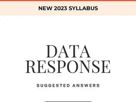 CIE 9708 A2 Economics Data Response Answering Tips 