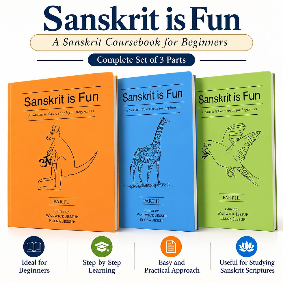 Sanskrit is Fun (Parts I - III) A Sanskrit coursebook for beginners Warwick Jessup, Elena Jessup