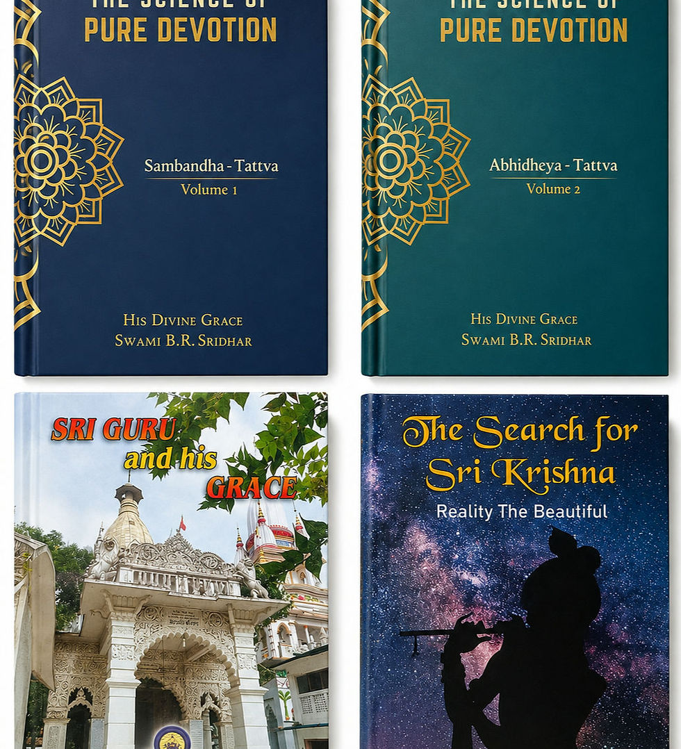 The Science of Pure Devotion Set Of 4 Spiritual Books - By Swami B.R. Sridhar