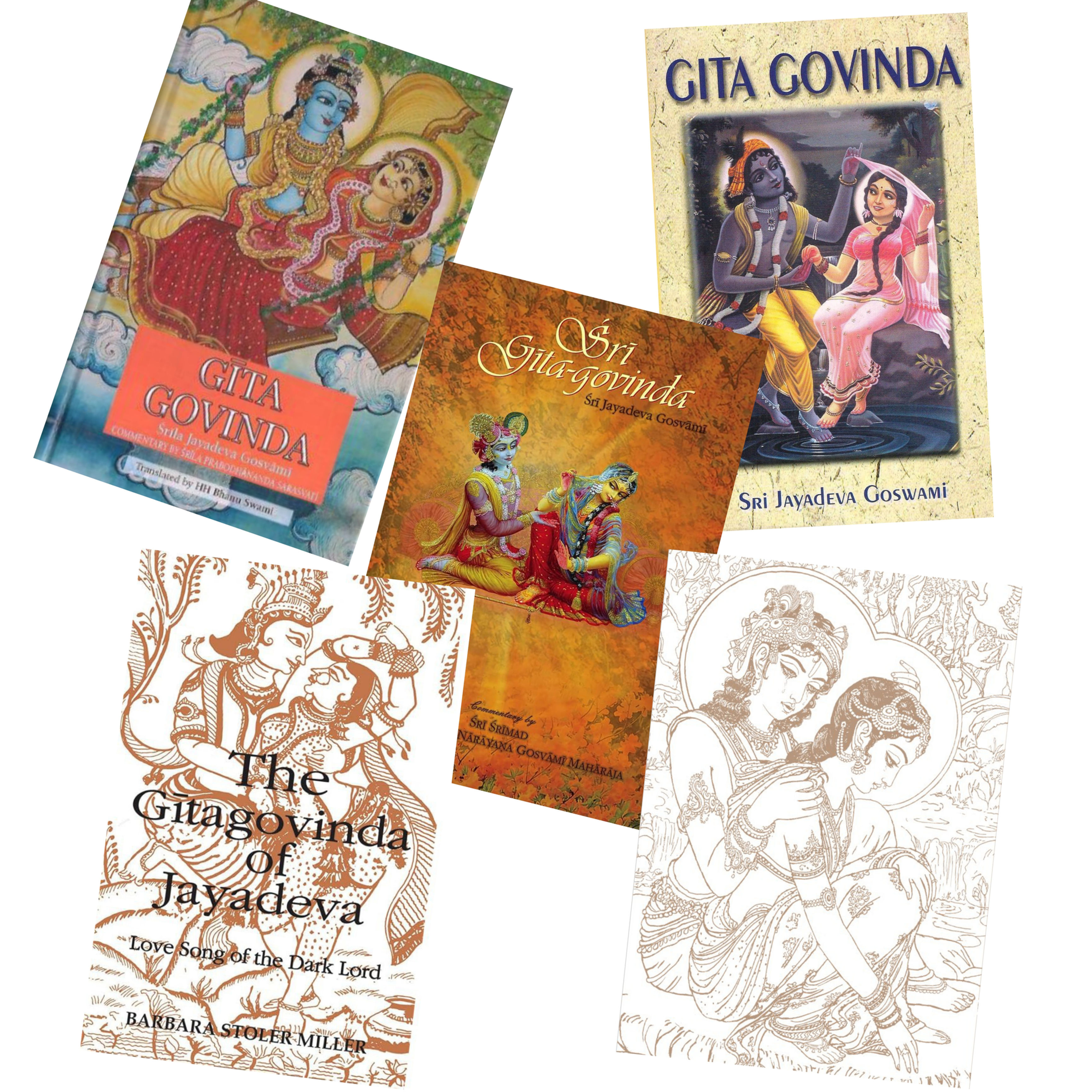 Gita Govinda – Set of 4 Books (English) The Divine Love Songs of Sri Radha-Krsna