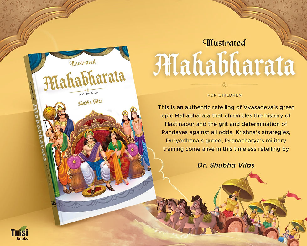 Thumbnail: ILLUSTRATED MAHABHARATA – For Children (Hardcover) Shubha Vilasa