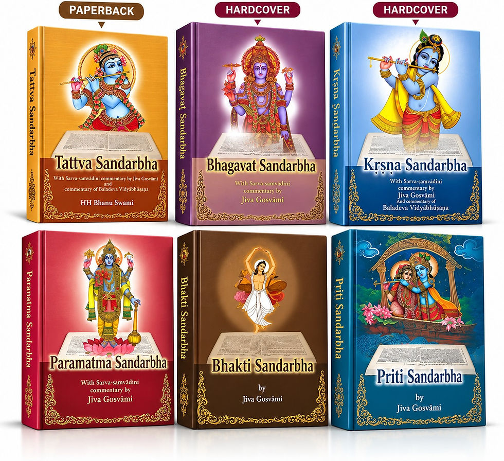 Sri Sat Sandarbha – Complete Set of 6 Books By Srila Jiva Gosvami | HH Bhanu Swami Maharaj