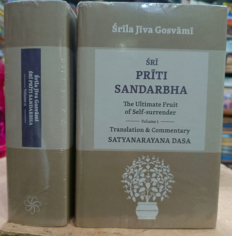 Thumbnail: Priti Sandarbha - 2 Volume Set By Srila Jiva Gosvami | Satyanarayana Dasa Babaji | Jiva Institute