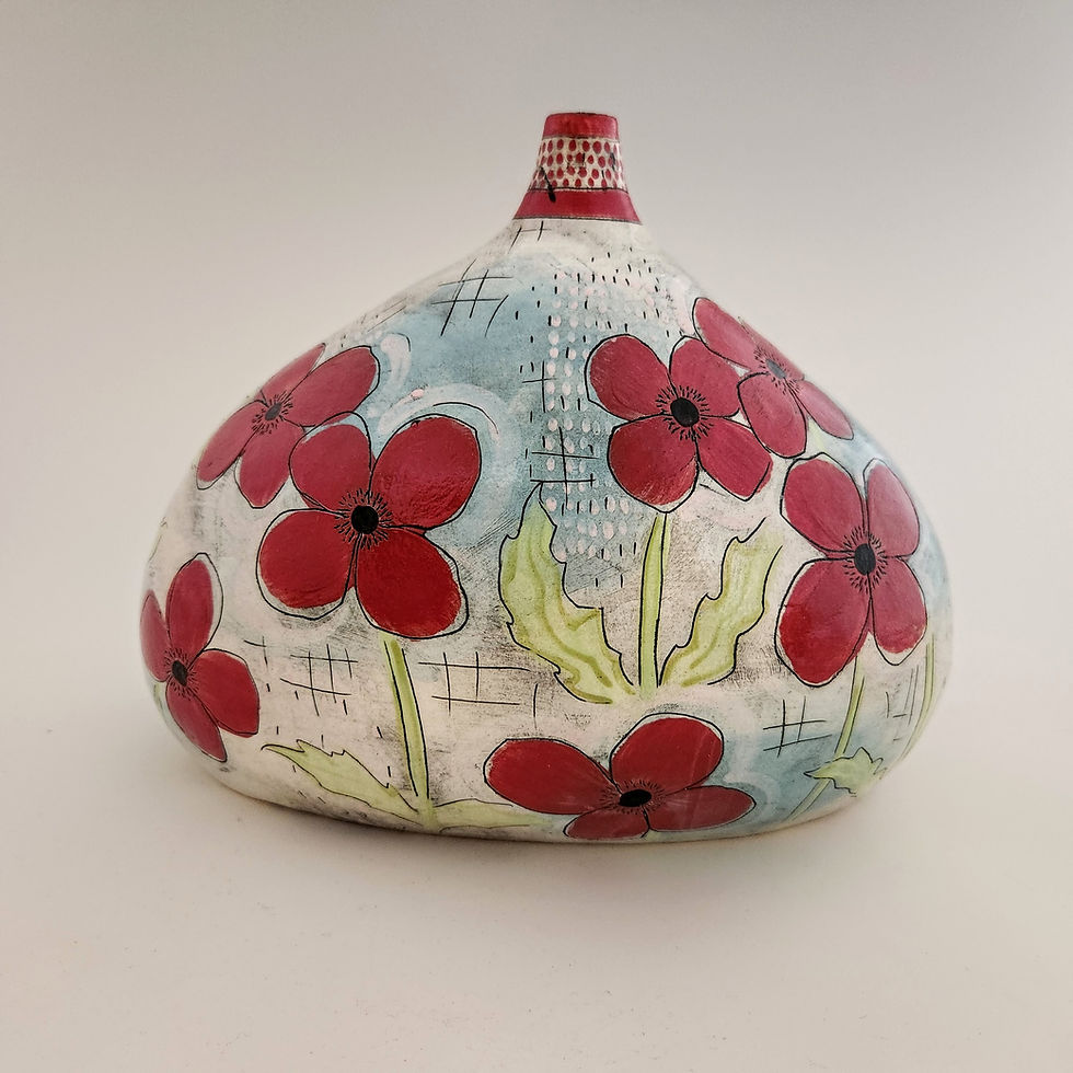 Thumbnail: poppy field | med-lg bottle vase
