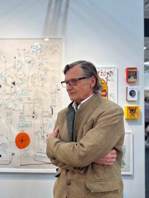Adriaan Van Der Plas at Art on Paper art fair in NYC