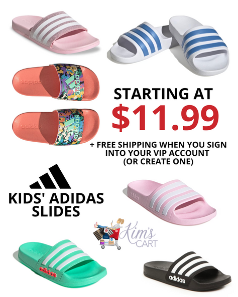 Kids' adidas Slides starting at just $11.99 + Free Shipping