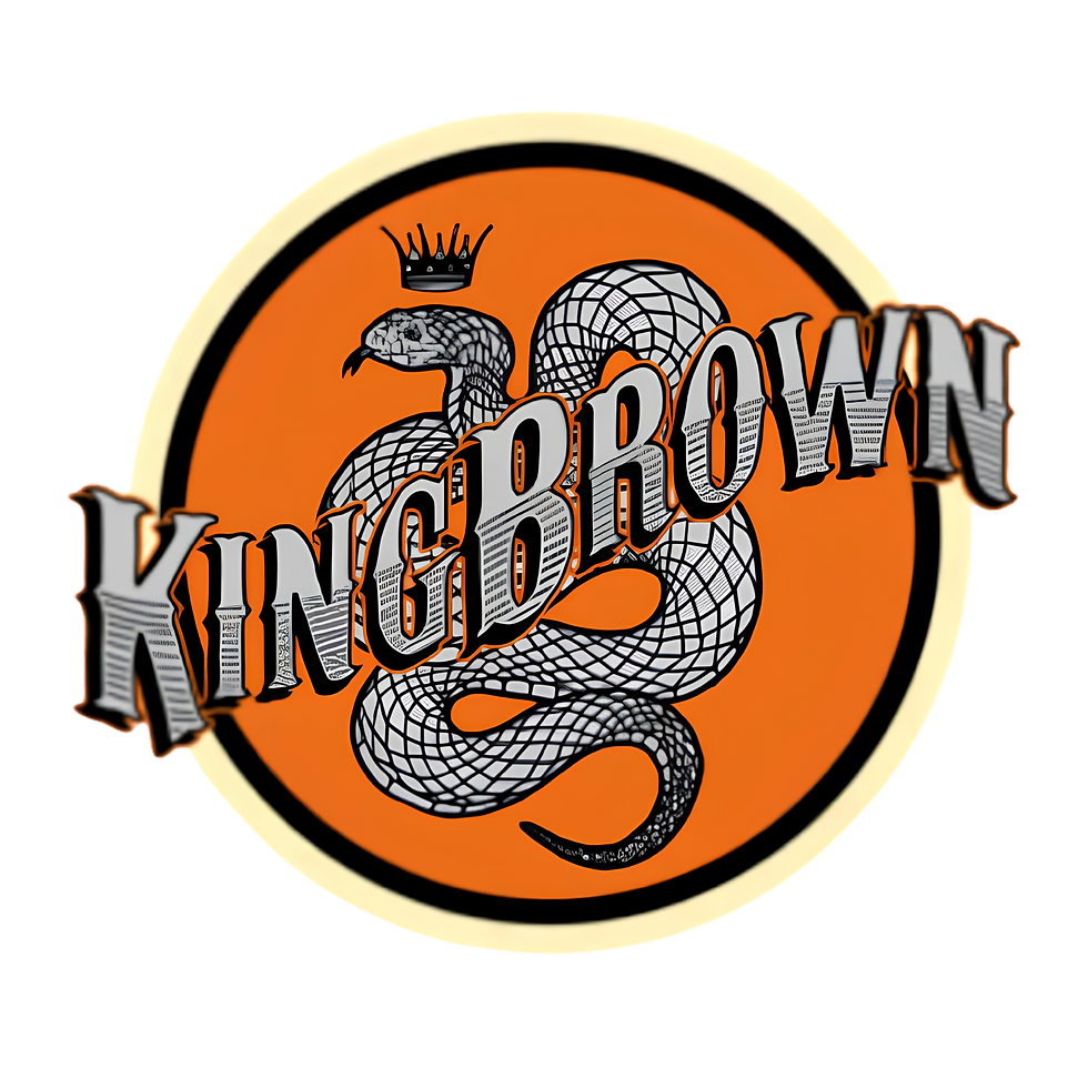 King Brown products available at Golden Fades Barber Shop, Takaka, Golden Bay