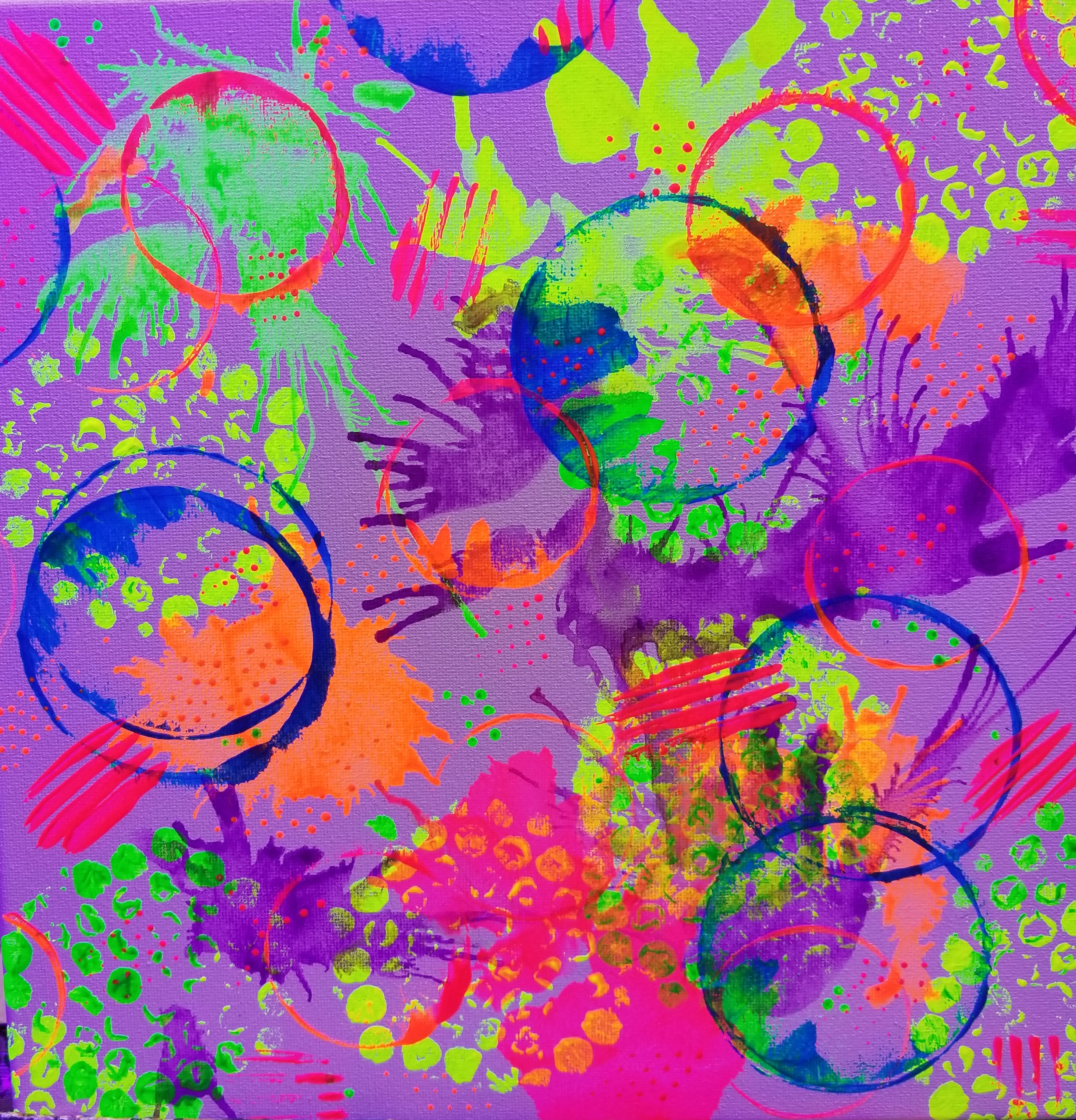 Abstract shapes-Neon