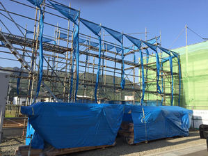 大地の家の現場