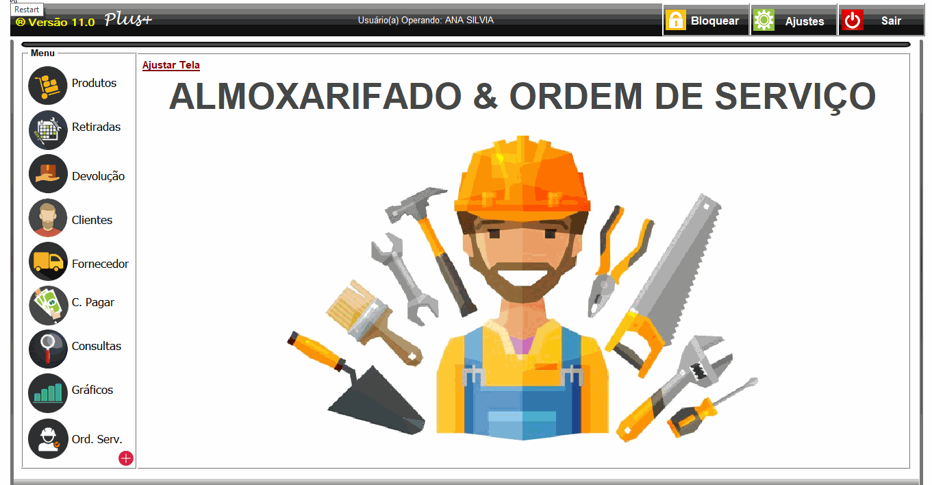 Planilha controle de estoque e almoxarfad
