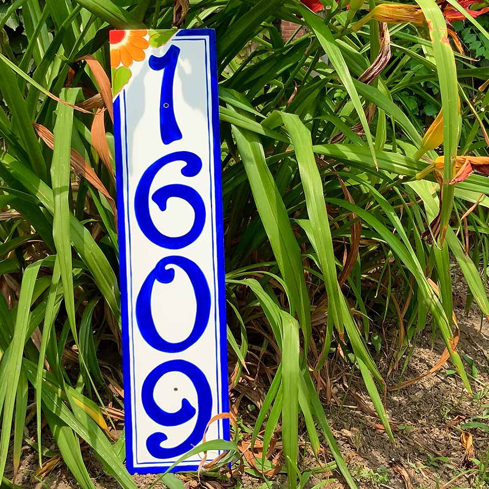 Thumbnail: Custom house number ceramic