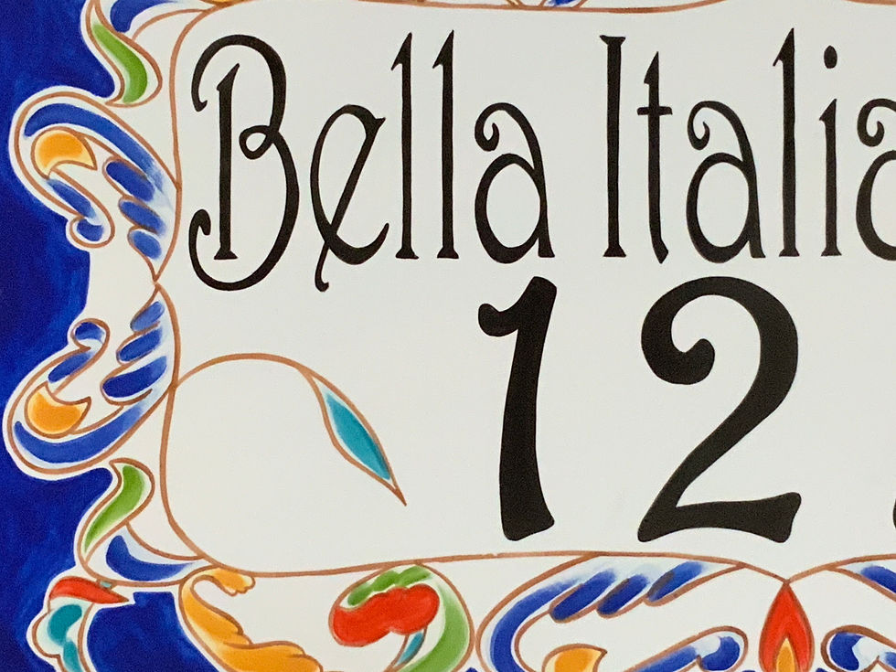 Thumbnail: Custom personalized hand painted house Numbers