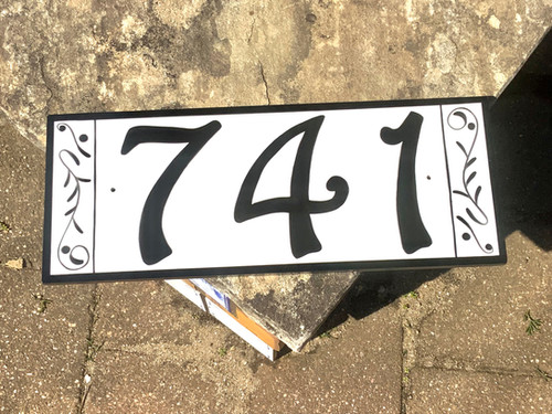 Classico European Address Sign | Ceramic House Number
