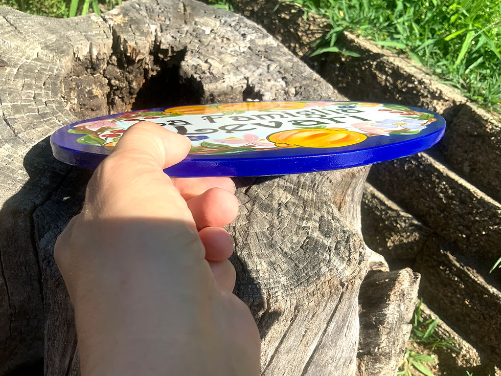 Thumbnail: Limoni blu Oval 8x12"