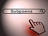 Hand cursor pointing at Subpoena button