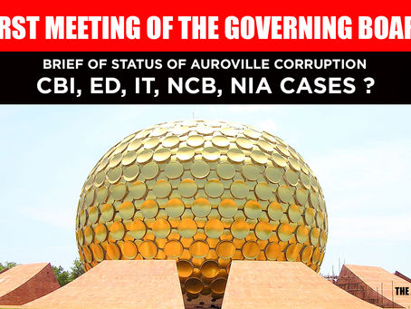 First Meeting of the Governing Board: Auroville
