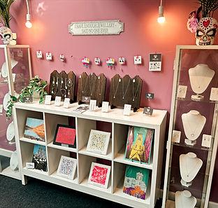 Inside the shop