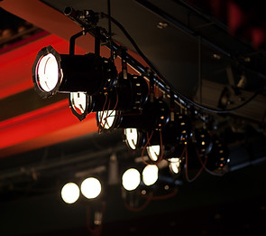 Theater-Scheinwerfer-Setup