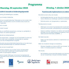 Agenda seminar Creatief leiderschap