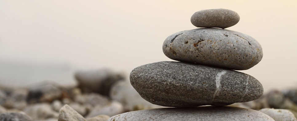 Zen Stones depicting balance