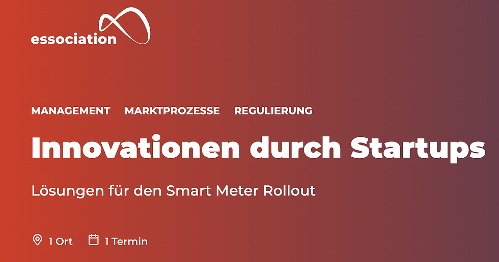 Innovationen durch Startups: Lösungen für den Smart Meter Rollout