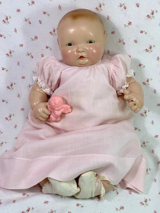 Thumbnail: 1930 Effanbee LAMKINS Lambkins 16" Composition Doll